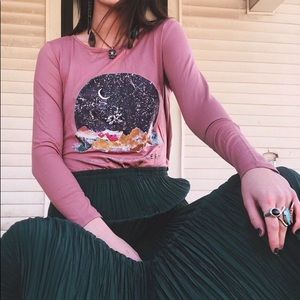 Life Clothing Moon Light Mystery Heather Top - NWT